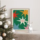 plakat świąteczny gwiazdy