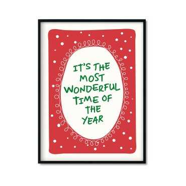 Plakat świąteczny ramka