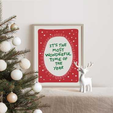 Plakat świąteczny ramka