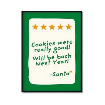 Plakat świąteczny ocena świętego Mikołaja