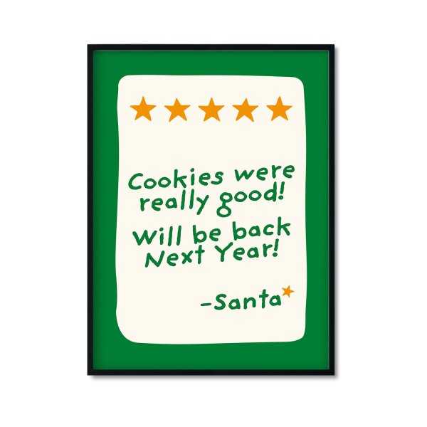 Plakat świąteczny ocena świętego Mikołaja