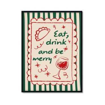 Plakat świąteczny jedzenie