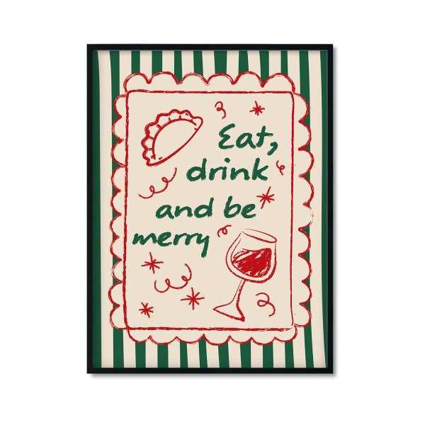 Plakat świąteczny jedzenie