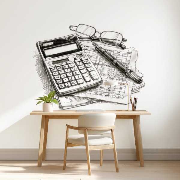 Tapeta na ścianę księgowość