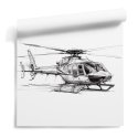 Tapeta ścienna HELICOPTER SKETCH