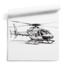 Tapeta ścienna HELICOPTER SKETCH