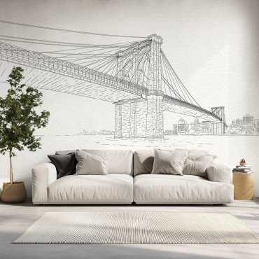 Tapeta na ścianę most brooklyński