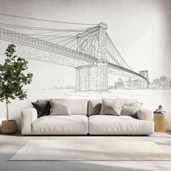 Tapeta na ścianę most brooklyński