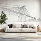 Tapeta na ścianę most brooklyński