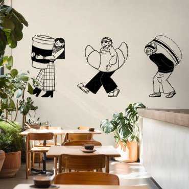 Tapeta na ścianę - CAFÉ CREW