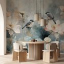 tapeta ścienna z ptakami