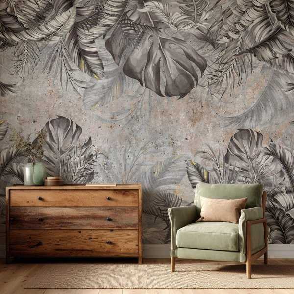 tapeta w szare monstery