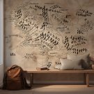 tapeta map of middle-earth