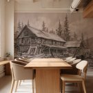 tapeta ze starym tartakiem