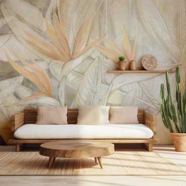 Tapeta na ścianę - STRELITZIA MIST