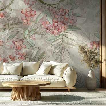 Tapeta na ścianę - FADED ROWANBERRY