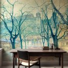 tapeta ścienna z reprodukcją obrazu planty o świcie