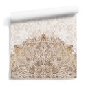 tapeta na ścianę beige mandala