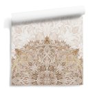 tapeta na ścianę beige mandala