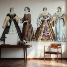 tapeta na ścianę z historycznymi strojami