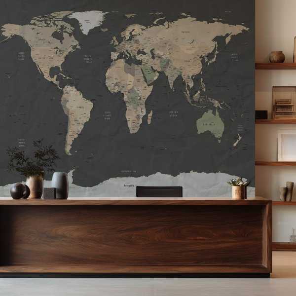 tapeta stationery world map