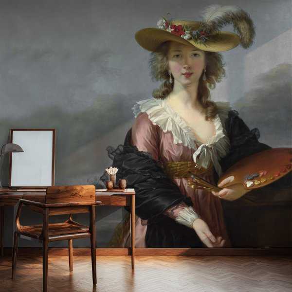 tapeta ścienna retro painting