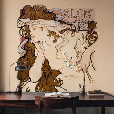 tapeta na ścianę salon des cent alfons mucha