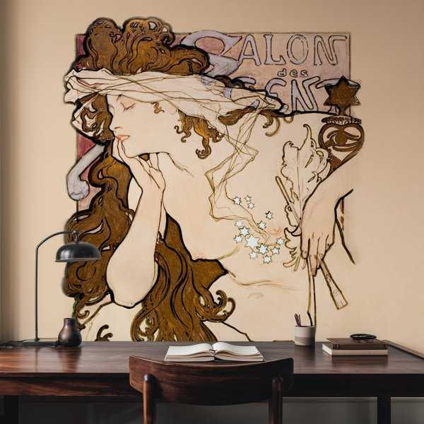 tapeta na ścianę salon des cent alfons mucha