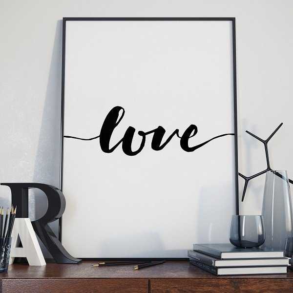 Love - Plakat w stylu skandynawskim Love - Plakat w stylu skandynawskim