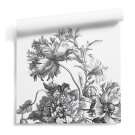 tapeta ścienna w kwiaty