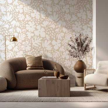 tapeta ścienna bright flowers