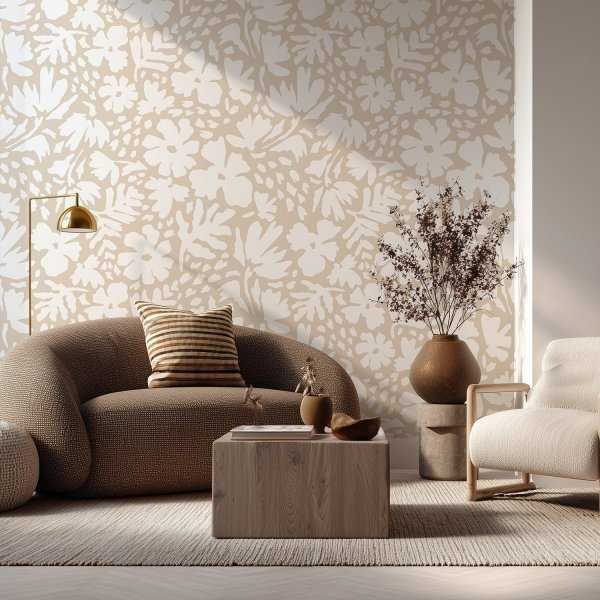 tapeta ścienna bright flowers