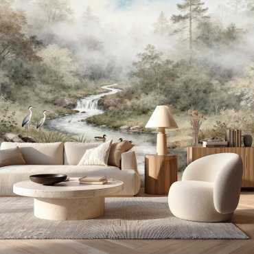 tapeta z malowniczym krajobrazem