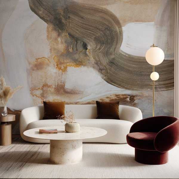 tapeta ścienna z pociągnięciami pędzla