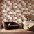 tapeta ścienna brown blocks