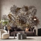 tapeta ścienna grunge sunflower