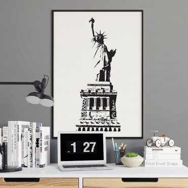 Statua wolności - Plakat w stylu vintage