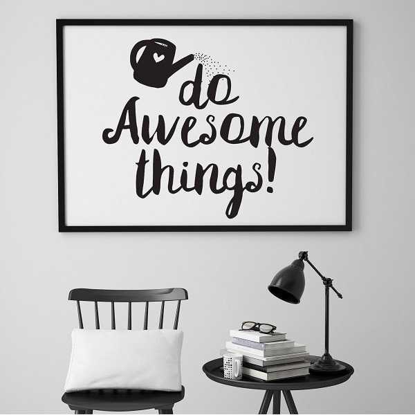 Do awesome things! - Plakat typograficzny