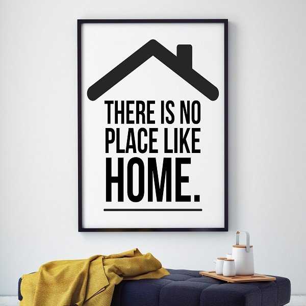 There is no place like home. - Plakat designerski