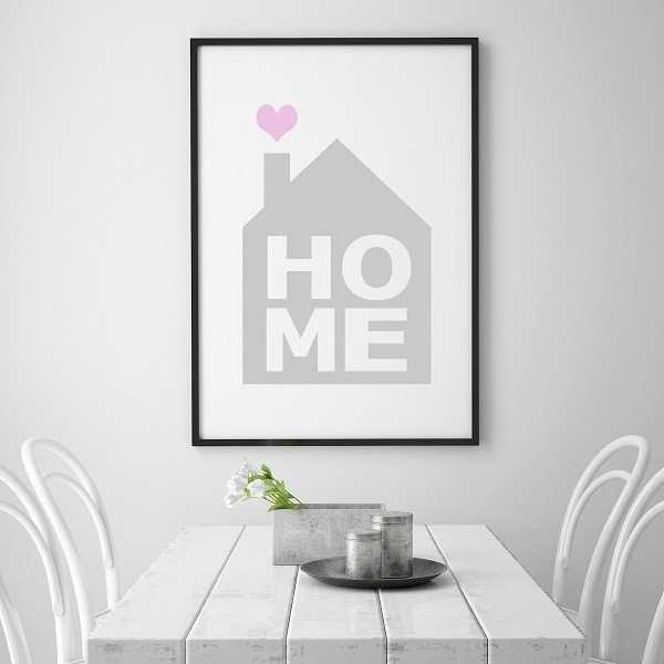HOME - Designerski plakat na ścianę HOME - Designerski plakat na ścianę
