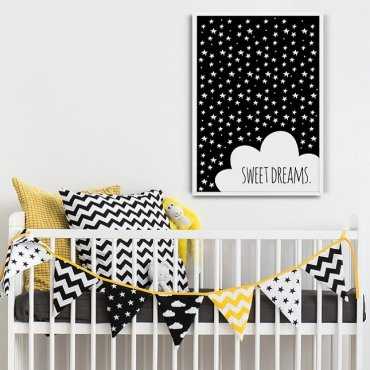 SWEET DREAMS - Plakat designerski dla dzieci