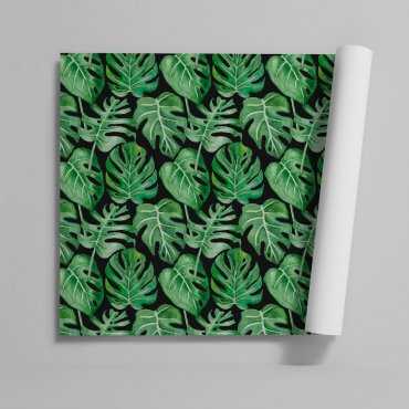 Tapeta na ścianę - CHARCOAL MONSTERA