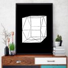 PROSTOPADŁOŚCIAN BRYŁA 3D - Designerski plakat w ramie PROSTOPADŁOŚCIAN BRYŁA 3D - Designerski plakat w ramie