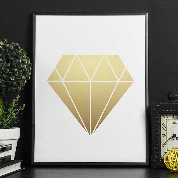 Złoty Diament - Plakat w ramie Złoty Diament - Plakat w ramie