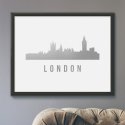 Panorama Londynu - Plakat ze złotym nadrukiem