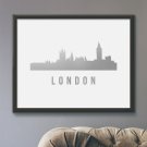Panorama Londynu - Plakat ze złotym nadrukiem Panorama Londynu - Plakat ze złotym nadrukiem