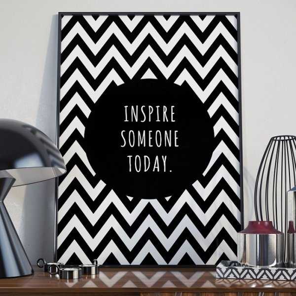 INSPIRE SOMEONE TODAY - Plakat Typograficzny INSPIRE SOMEONE TODAY - Plakat Typograficzny