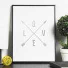 LOVE - Plakat ze złotym nadrukiem LOVE - Plakat ze złotym nadrukiem