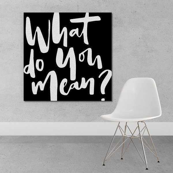 What do you mean? - Obraz na płótnie What do you mean? - Obraz na płótnie