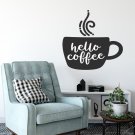 Naklejka na ścianę - HELLO COFFEE